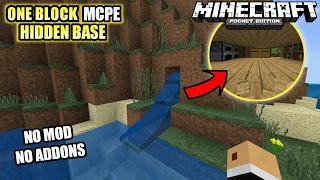 Hidden MCPE Base only ONE BLOCK TALL  WORK for V1.14 [PE/BE]