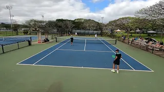 Kaiser HS Varsity Tennis: Tavin-Merik Semi Final, Win