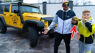 Реальность VS СОН...Папа НЕ ожидал такого ПОДАРКА!!! JEEP- РУЛИТ.