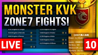 Monster KVK:  Pass6 Fights 🔥🔥🔥 LIVE! 🔴 7 IMP: C11676, 1960, 1365, 1534, 1093, 1175