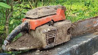 Restoration STIHL 041 ancient chainsaw abandoned in the ground | restore the chainsaw 1982