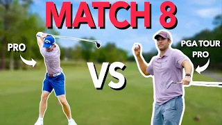 Match 8. George vs Wesley. Pro vs PGA Tour Pro(9 Holes Stroke play) | Bryan Bros Golf