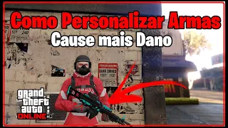 COMO MODIFICAR SUAS ARMAS NO GTA V ONLINE, ARMAS PERSONALIZADAS GTA 5 ONLINE