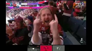 How do Latvians react getting 3rd place in hockey