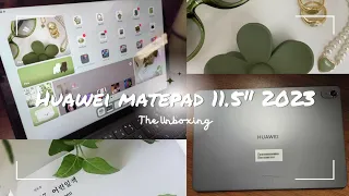 UNBOX HUAWEI MATEPAD 11.5" 2023 WITH ME! 📦🌱| JULIANA CHRISTINE