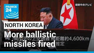 North Korea fires more ballistic missiles after US military drills • FRANCE 24 English