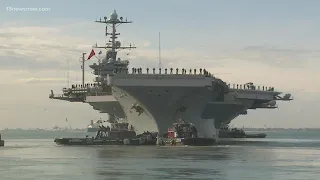 Sailors of the U.S.S. Harry S Truman Deploy