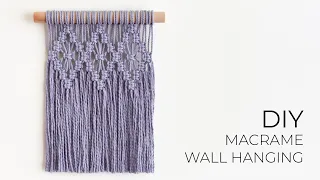 EASY MACRAME WALL HANGING for Beginners | How to macrame | Step by step tutorial