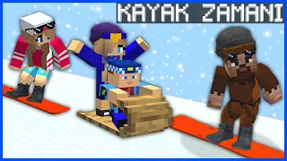 ŞEHİRDEKİ HERKES KAYAK MERKEZİNE GİTTİ! ❄️🥶 - Minecraft