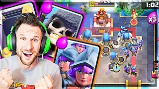 😍 we WON the CHALLNGE with WHAT!?  (Clash Royale Molt)