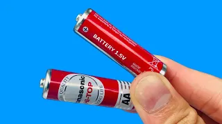 How to Restore Old 1.5V Batteries to Look Like New Simply at Home! Don't Throw Away Old Batteries