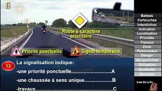 Nouveaux examen 👍 2023🕗 @CodeDeLaRouteEnFrance  🇫🇷 Sérié #2 Q 01 à 40 Panneaux de signalisation