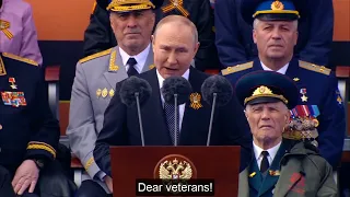 Vladimir Putin Address to Victory Parade on Red Square - May 9, 2022 - English Subtitles
