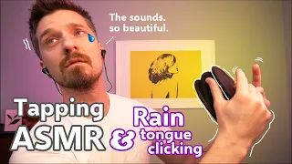 Tapping so CLEAN 2.0 w/ RAIN and Tongue Clicking / Binaural ASMR