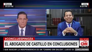 Benji Espinoza conversa con Fernando del Rincón sobre la situación de Pedro Castillo. CNN en español