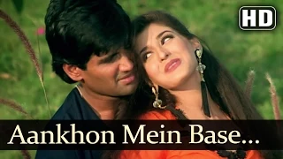 Aankhon Mein Base (Male) - Sunil Shetty - Sonali Bendre - Takkar - Bollywood Songs - Alka Yagnik