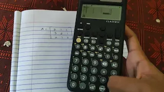 scientific calculator fx-991cw; How to find inverse of matrix?