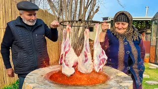 Cooking Lots of Delicious Lamb Legs in the Tandoor! Easy and Quick Recipes!