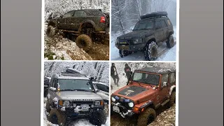 KARLI ORMANDA ZORLU OFFROAD/CHALLENGING OFFROAD IN THE SNOWY FOREST 🌴❄️