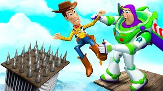 GTA 5 Woody vs Buzz Lightyear Water Ragdolls & Fails [Toy Story] #6