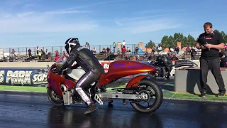 SUZUKI HAYABUSA STREET RACING SUPERCHARGER vs. TURBO in this Pro Street DRAG BIKE Matchup!