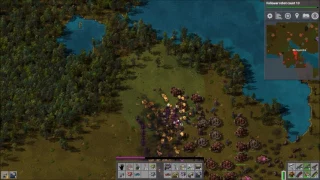 Factorio Cluster Bombs and Flame Thrower