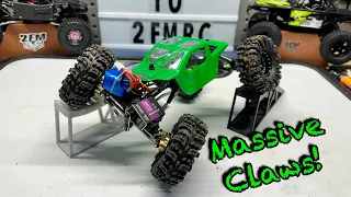 Injora 70mm Swamp Claws on 1.3” wheels! Crawl OVER the competition