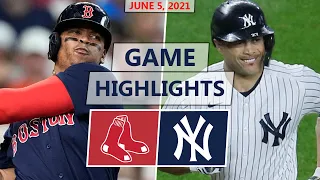 Boston Red Sox vs. New York Yankees Highlights | June 5, 2021 (Rodriguez vs. Taillon)