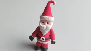 how to make a Santa Claus clay with me-❤/Easy model crafts tutorial