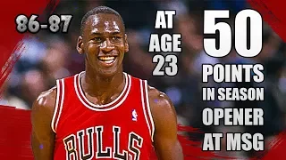 Michael Jordan Highlights vs Knicks (1986.11.01) - DROP 50PTS in season opener at MSG!