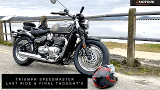Last Ride 2022 Triumph Speedmaster Goldline | Final Thought’s | What didn't we like ? | MotoUK