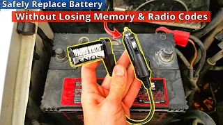 How To Change Your Car Battery Without Losing Radio Codes or Memory Settings