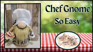 Chef Gnome; How to make a Gnome; Diy Gnome.