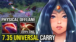 How to Offlane Mirana in 7.35 with 100% Physical Universal Carry Desolator + Daedalus Dota 2