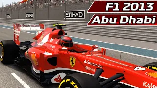 F1 2013 - MODO CARREIRA - #17 - GP de ABU DHABI - FERRARI | Jogos Clássicos | #50K