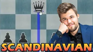 Magnus Carlsen Plays The Scandinavian Defense! Carlsen vs Mamedov