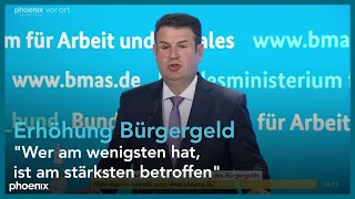 Erhöhung des Bürgergelds: Vorstellung von Hubertus Heil (SPD) am 29.08.2023