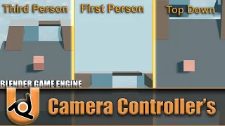 how to make a game in blender camera system | UPBGE #2