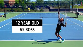 Can Nationally Ranked 12 Year Old Defeat Boss of Atlanta USTA 4.5?