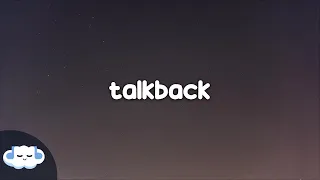 6LACK - Talkback (Clean - Lyrics)