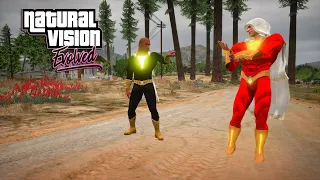 SHAZAM (FURY OF THE GODS) VS BLACK ADAM! (GTA 5 PC MODS NVE)