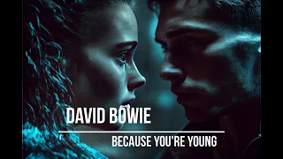 David Bowie - Because You're Young  (lyrics video with AI generated images)