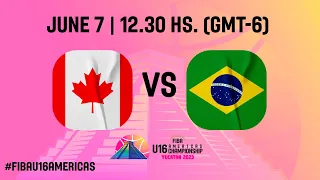 Canada v Brazil | Full Basketball Game | FIBA U16 Americas Championship 2023