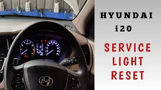 Hyundai i20 Service Interval Light Reset // malayalam