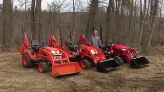 The Sub Compact Tractor Challenge - Mahindra Emax  vs. BX Kubota vs Kioti CS2210