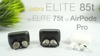 Jabra Elite 85t In-Depth Review (vs Elite 75t vs AirPods Pro) | The Best ANC Earbuds Yet?