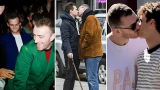 Sam Smith and Boyfriend Brandon Flynn - 2018