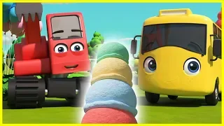 Buster and the Giant Ice Cream! | Go Buster | Baby Cartoons | Kids Videos | ABCs and 123s | Single