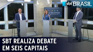 SBT promove debate entre candidatos aos governos do RJ, DF, RS, MG e RO | SBT Brasil (17/09/22)