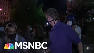 Reporter Hit With Projectile As Police Crack Down On Protesting After Curfew In D.C | MSNBC